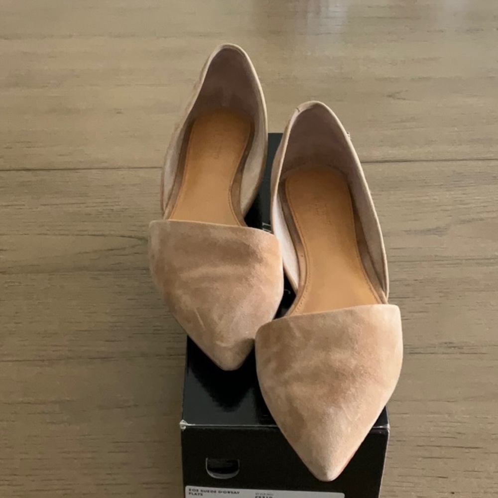 Suede D’Orsay Flats